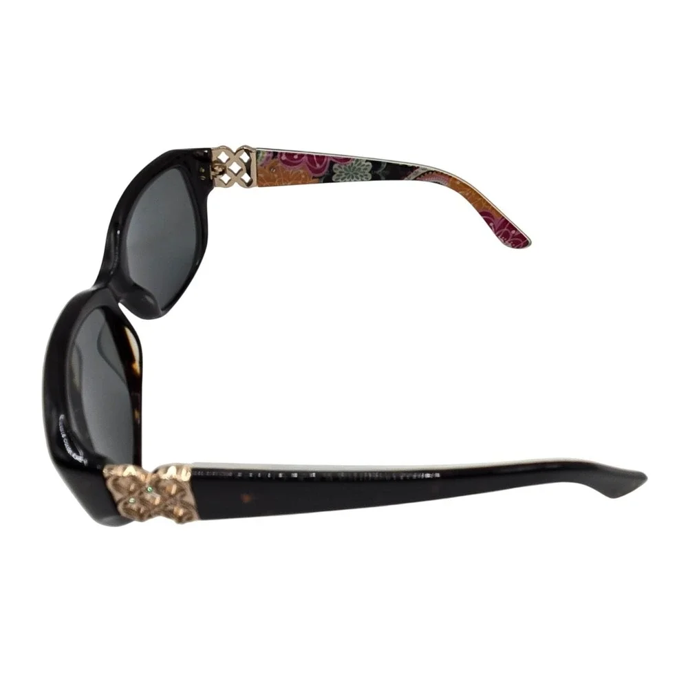 Vera Bradley Women's Sunglasses Floral Temple Black Frame‎ UV400 55-16-130